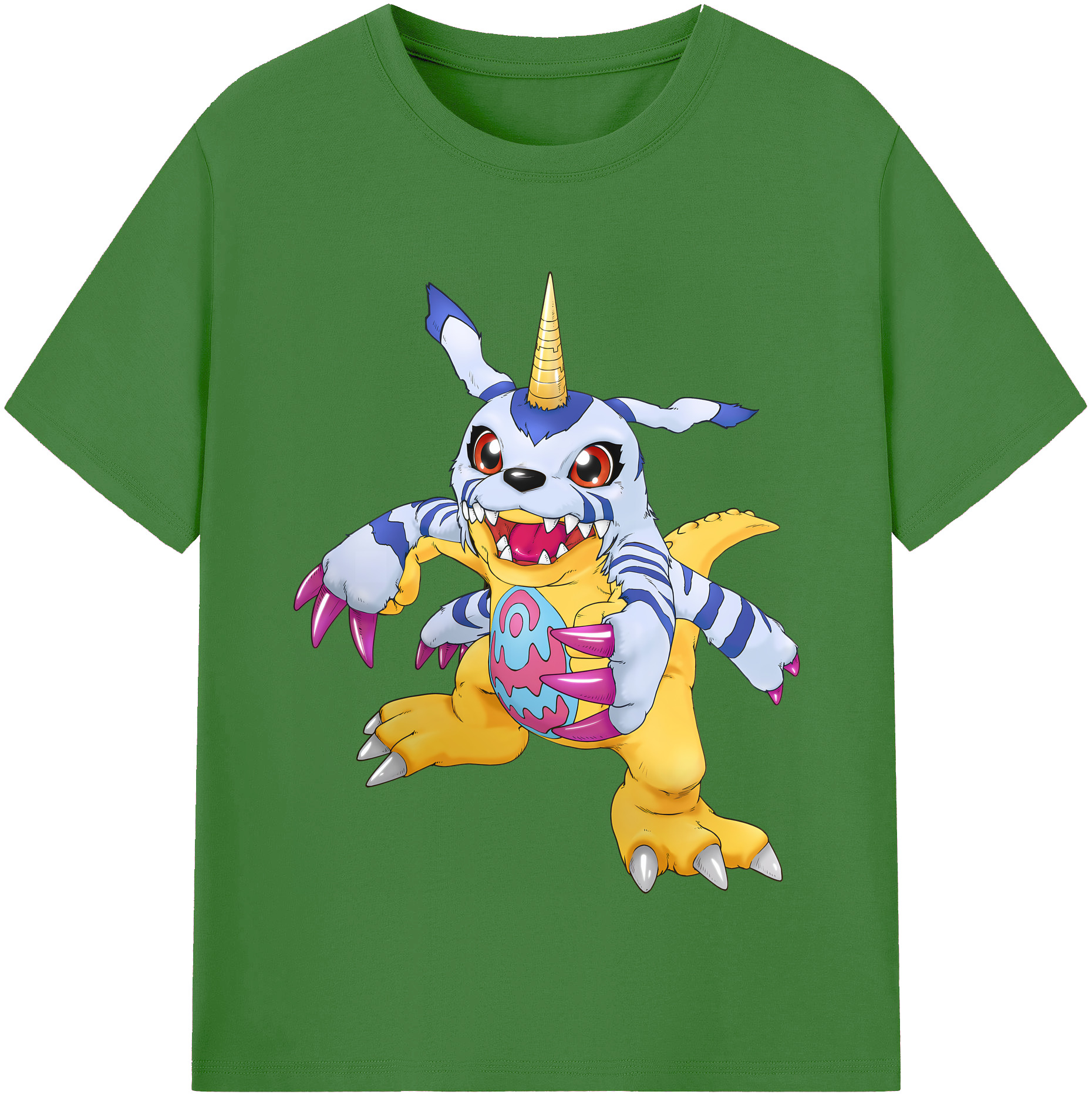 （画像用） Digimon デジタルモンスター/デジモン レディースカジュアルプリントTシャツ（綿100％）